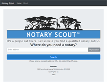 Tablet Screenshot of notaryscout.com
